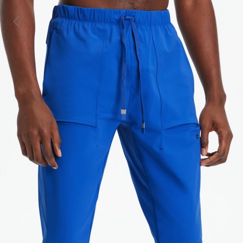 Fabletics Men The One Jogger Blue Lightweight Phone Pocket Athletic Gym XL